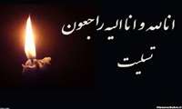 پیام تسلیت رئیس دانشکده